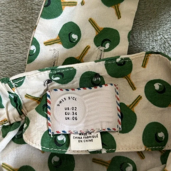 Anthropologie Postmark Ping Pong Olea Paddle Tank Top - Picture 5 of 5